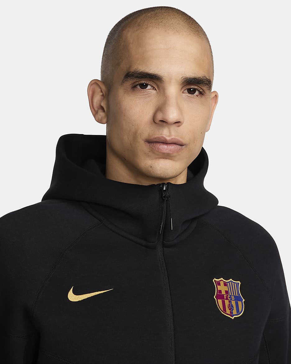 F.C. Barcelona Tech Fleece Windrunner Men s Nike Football Full Zip Hoodie